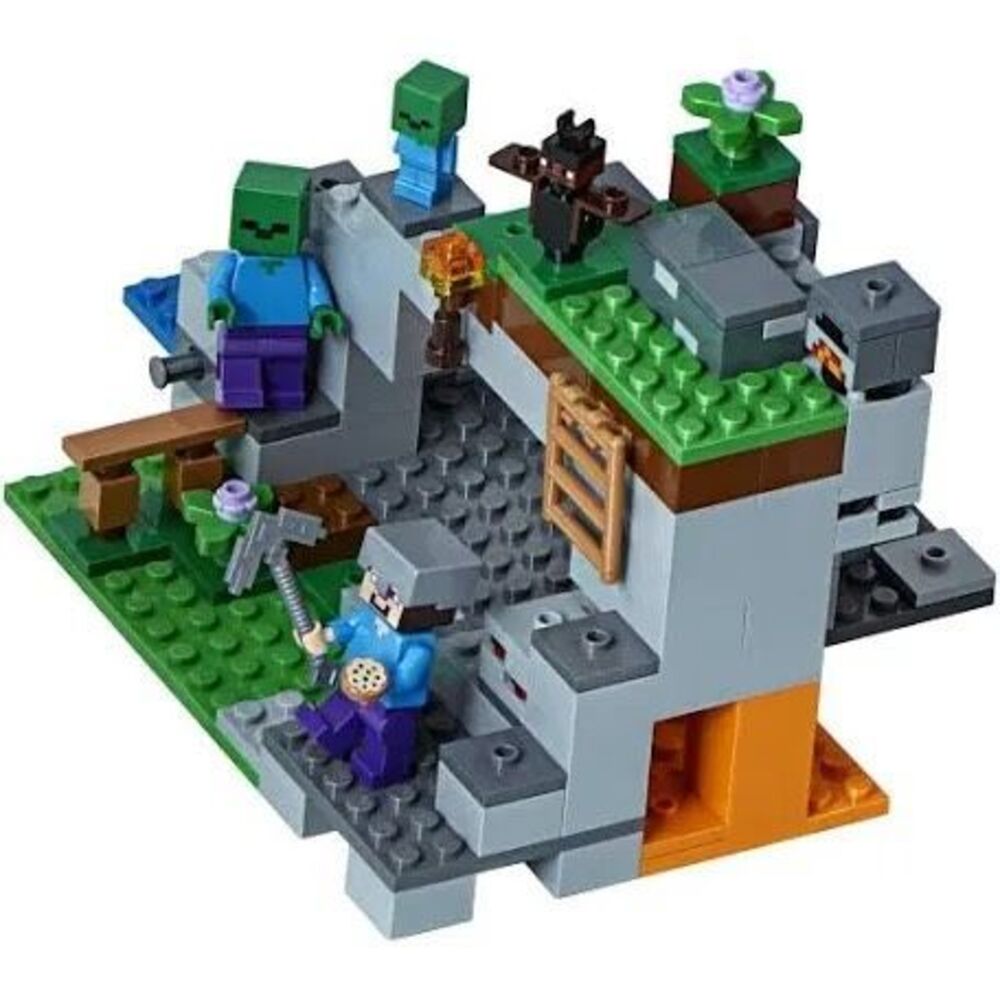 Lego Minecraft The Zombie Cave #21141 100% Complete With Box & Instructions